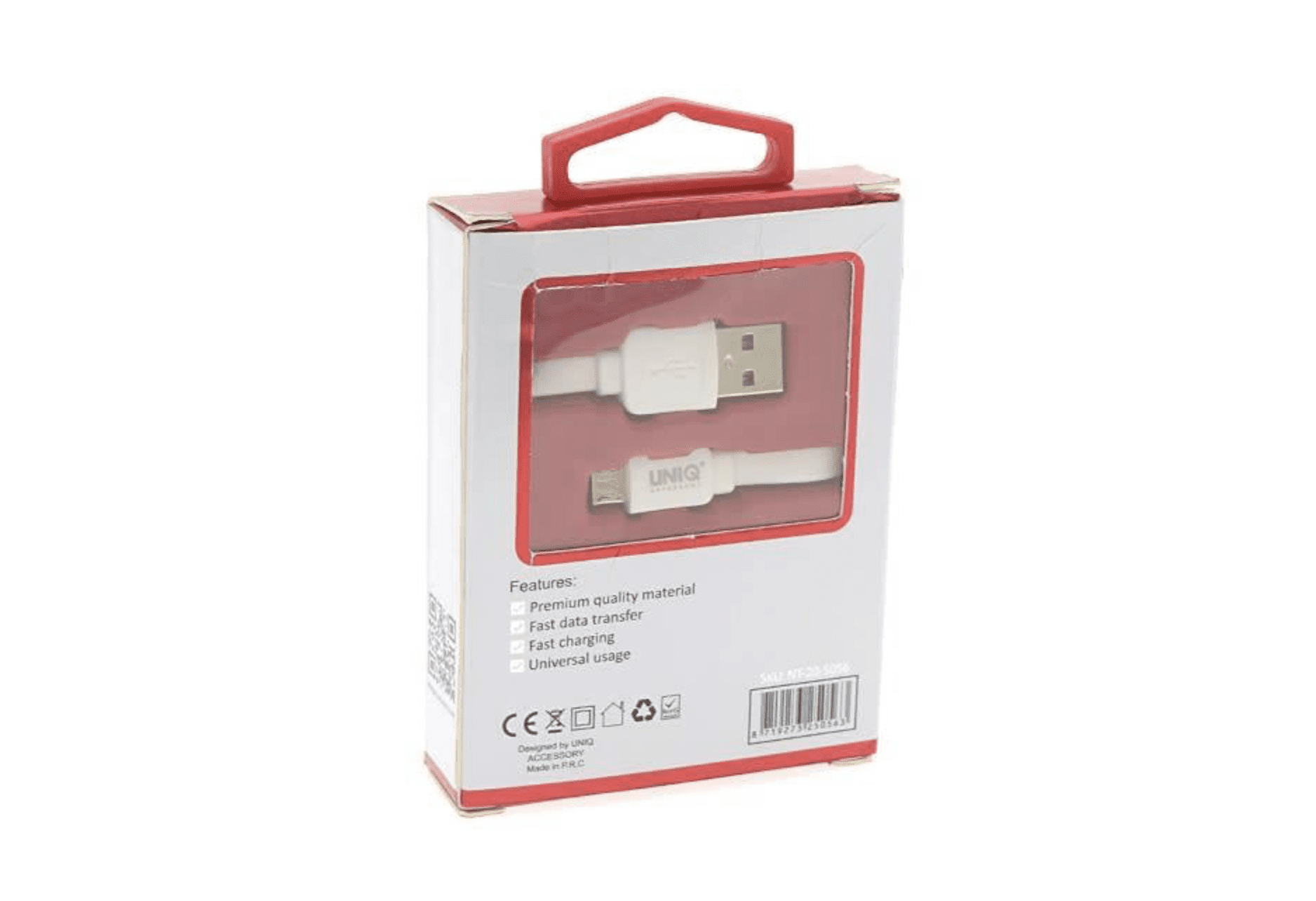 Micro-USB-Kabel - 1 Meter weiß - Schnellladung/Datenübertragung 2,1A - Uniq-Zubehör Micro-USB-Kabel - 1 Meter weiß - Schnellladung/Datenübertragung 2,1A - Uniq-Zubehör
